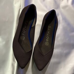 Rothy's Women's Dark Brown and Blue Flats
